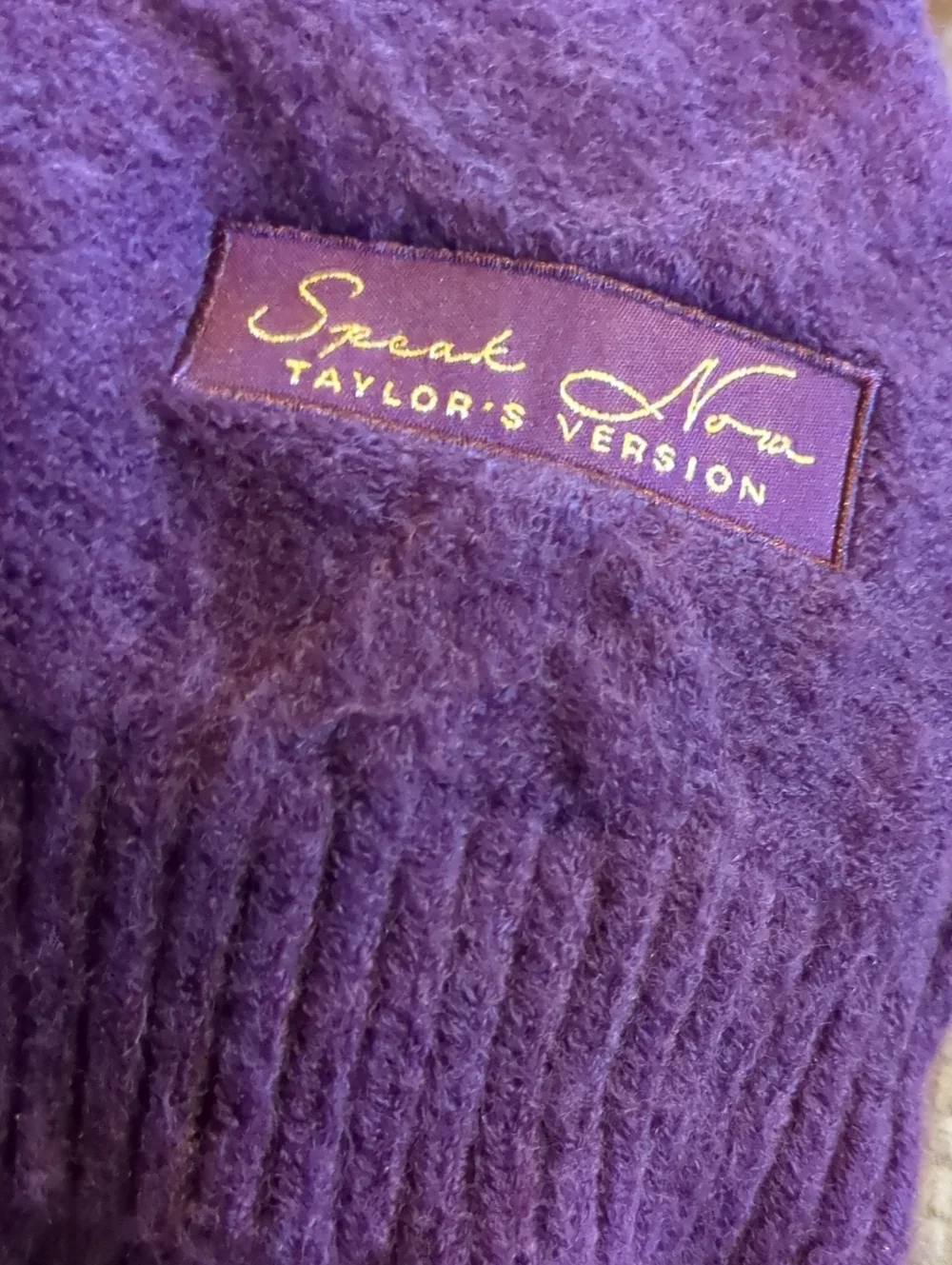 Official Taylor Swift Speak Now Taylors Version Purple Cardigan XS/SM Limited Ed - Picture 4 of 8